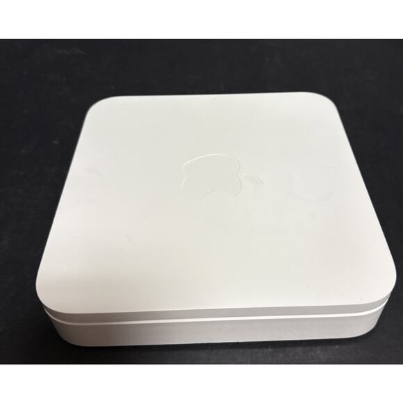 Apple A1143 White AirPort Extreme Base Station Wireless Router Tested Box Cables - Picture 7 of 11